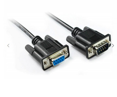 CABLE ADAPTADOR EXTENSION SERIAL DB9 RS232 MACHO A HEMBRA DE 1.80 METROS TRAUTECH